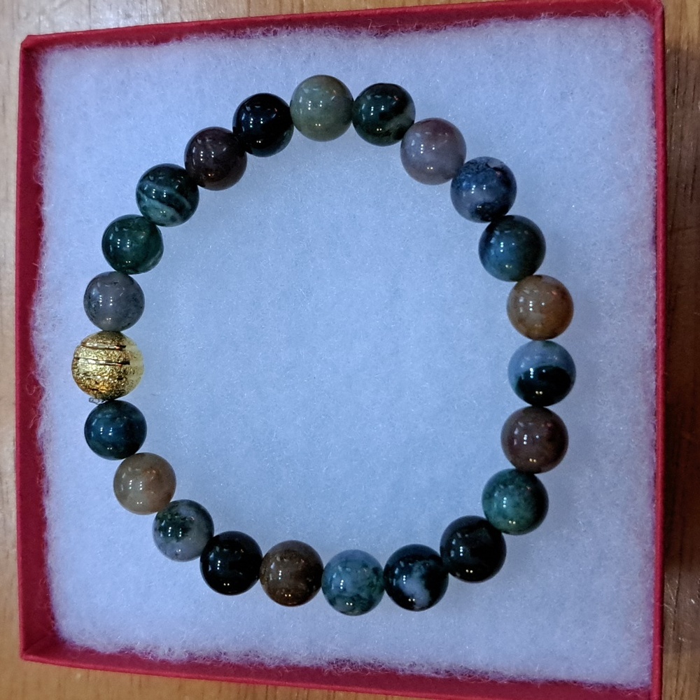 Indian Agate Stone Bracelet - Picture 4 of 8